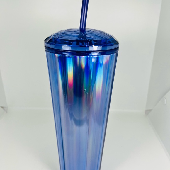 Starbucks Periwinkle Kaleidoscope Iridescent Dome Lid Venti 24oz Tumbler 2022 - Picture 3 of 5